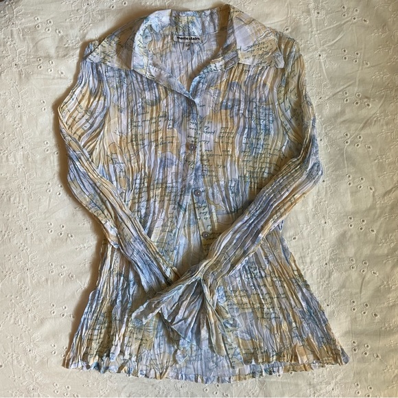 Textured flowy blouse - Picture 1 of 4